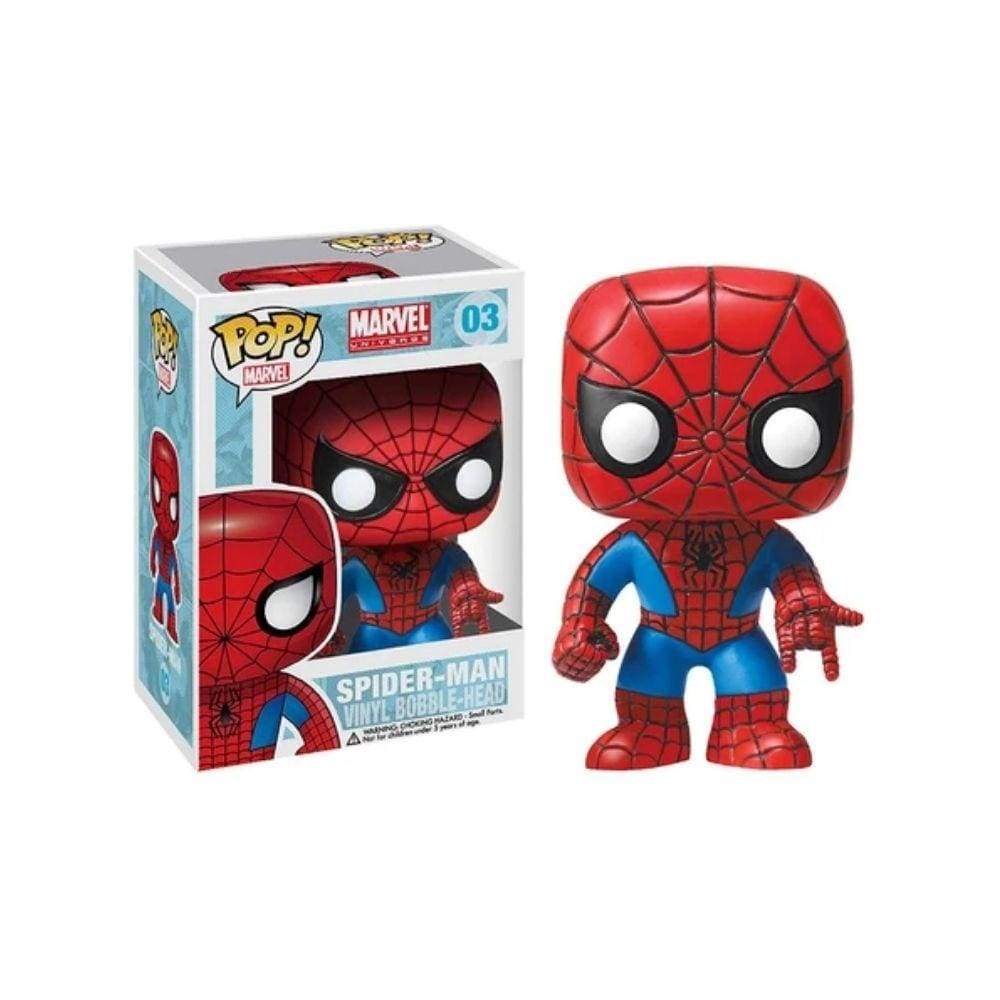 POP Marvel : Spiderman Bobble Head - 3 3/4-Inch