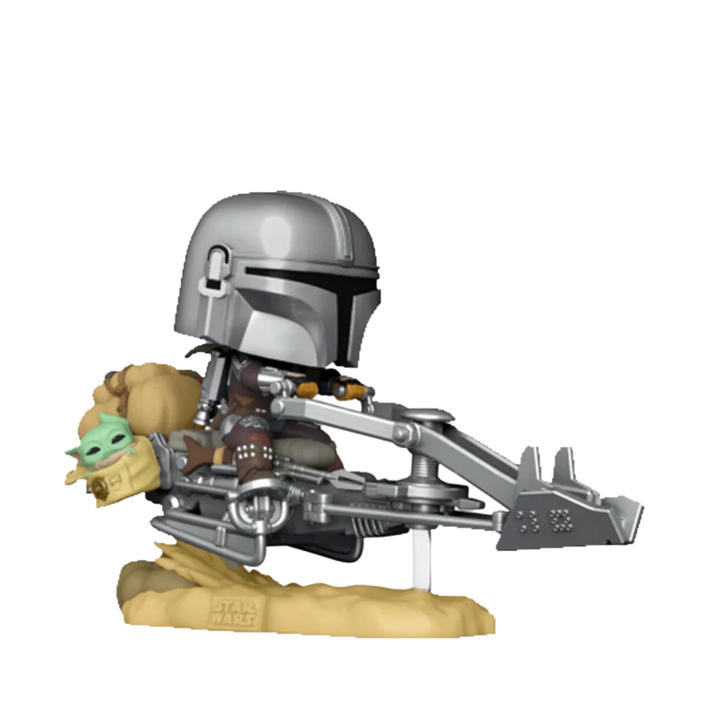 Funko Pop Ride DLX! Star Wars: The Mandalorian on Speeder with Grogu