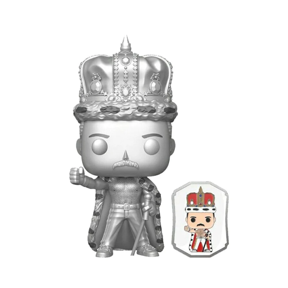 Pop! Rocks: Freddie Mercury King Platinum w/ Pin (Exc)