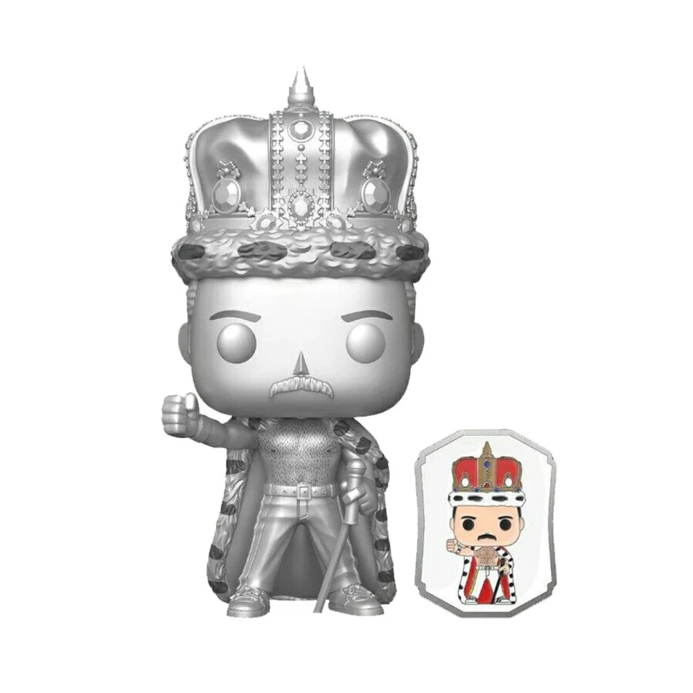 Funko Exc : Rocks: Freddie Mercury King Platinum with Pin