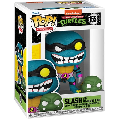 Pop! Tv: Teenage Mutant Ninja Turtle S4 - Slash and Pre-mutated Turtle S - Image 2