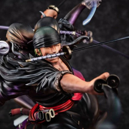 One Piece Asura Roronoa Zoro Ver Demon Spirit Kyuutou-ryuu Wa-Maximum Portrait of Pirates (P.O.P.) Figure by MegaHouse - Image 2