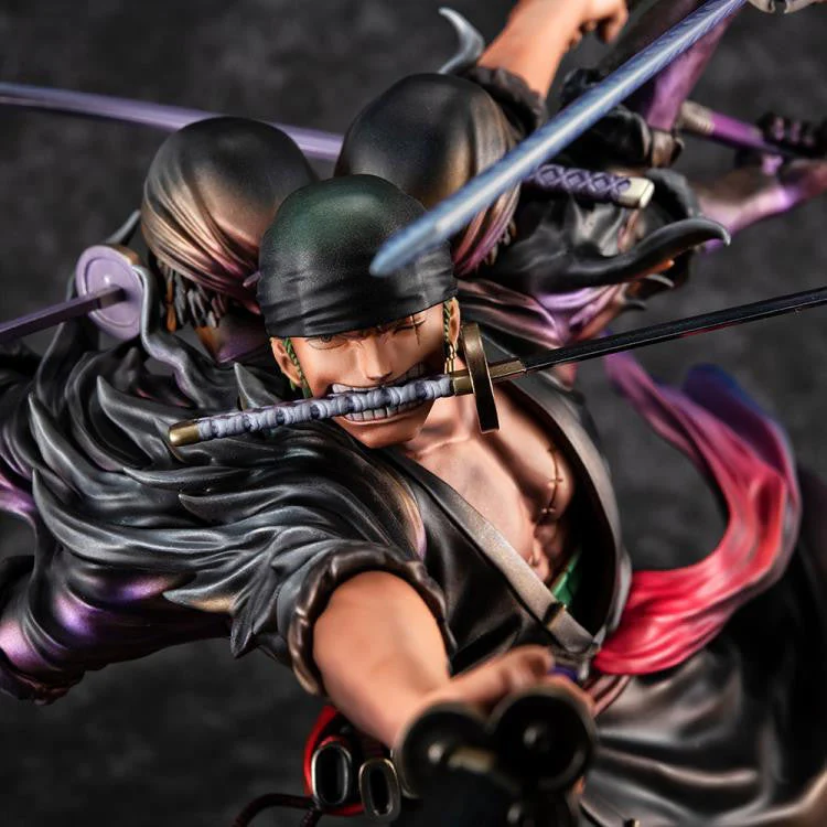 One Piece Asura Roronoa Zoro Ver Demon Spirit Kyuutou-ryuu Wa-Maximum Portrait of Pirates (P.O.P.) Figure by MegaHouse - Image 4