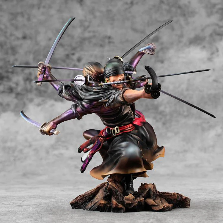 One Piece Asura Roronoa Zoro Ver Demon Spirit Kyuutou-ryuu Wa-Maximum Portrait of Pirates (P.O.P.) Figure by MegaHouse - Image 5