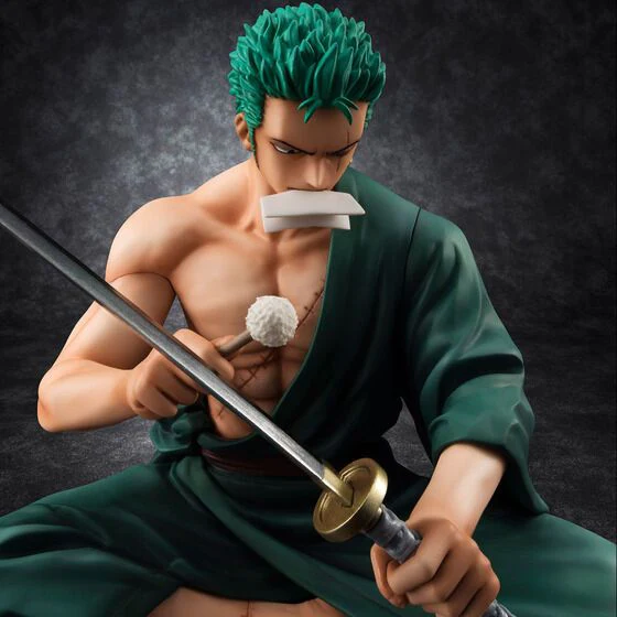 ONE PIECE Roronoa Zoro Portrait.Of.Pirates Figure By Megahouse - Image 3