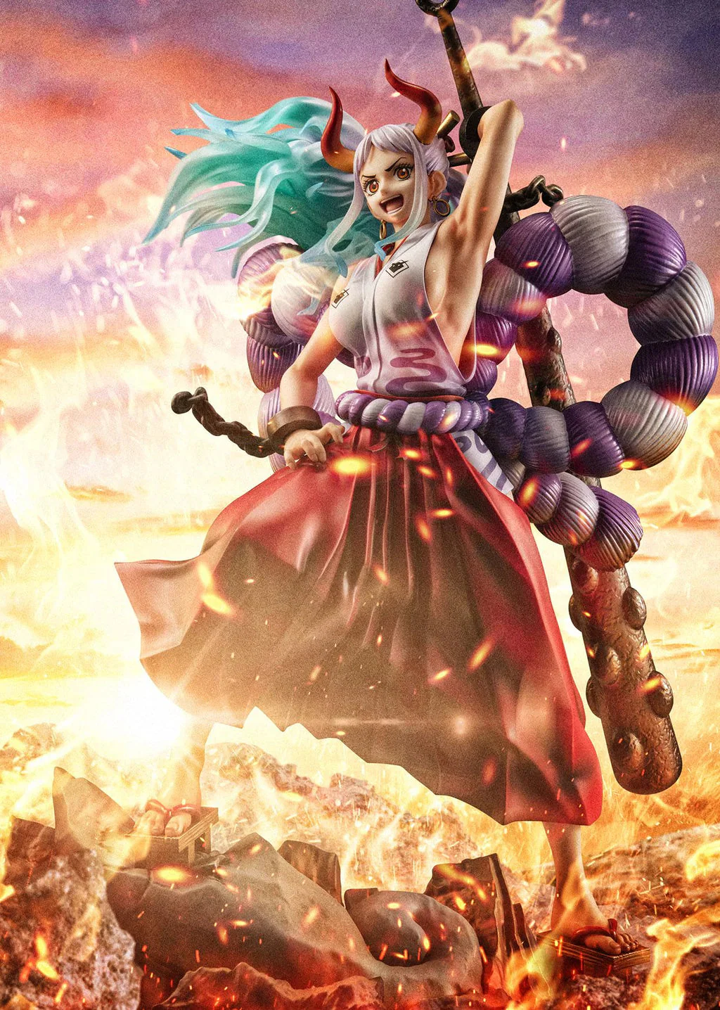 One Piece Yamato Portrait of Pirates Wa-Maximum Figure by Megahouse - Image 3