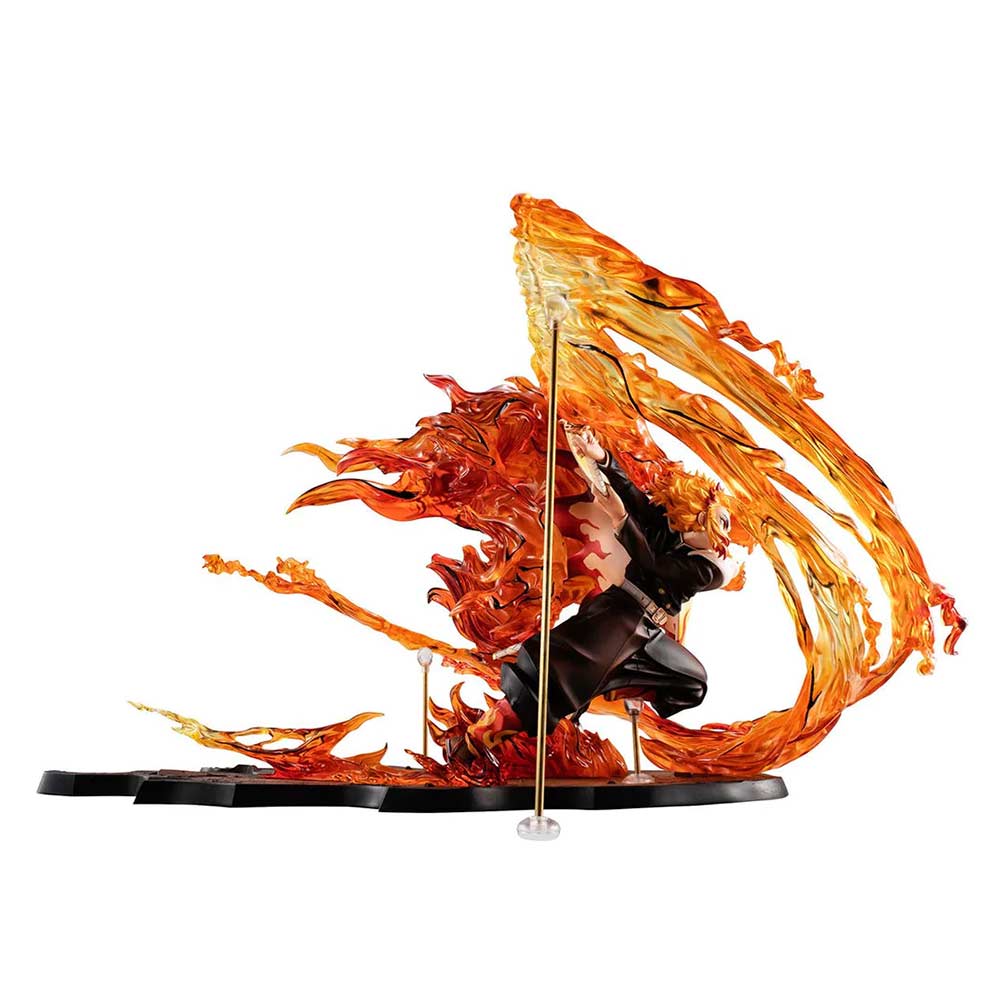 Demon Slayer Kyojuro Rengoku Flame Breathing Fifth Form Flame Tiger Precious G.E.M Statue - Image 2