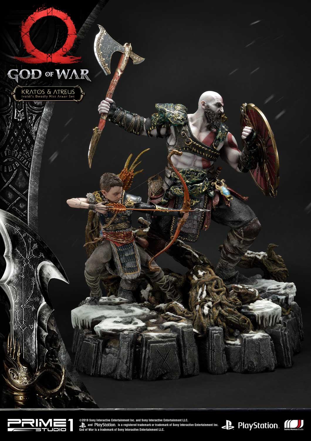 God Of War Kratos & Atreus Statue By Prime 1 Studio - Image 3