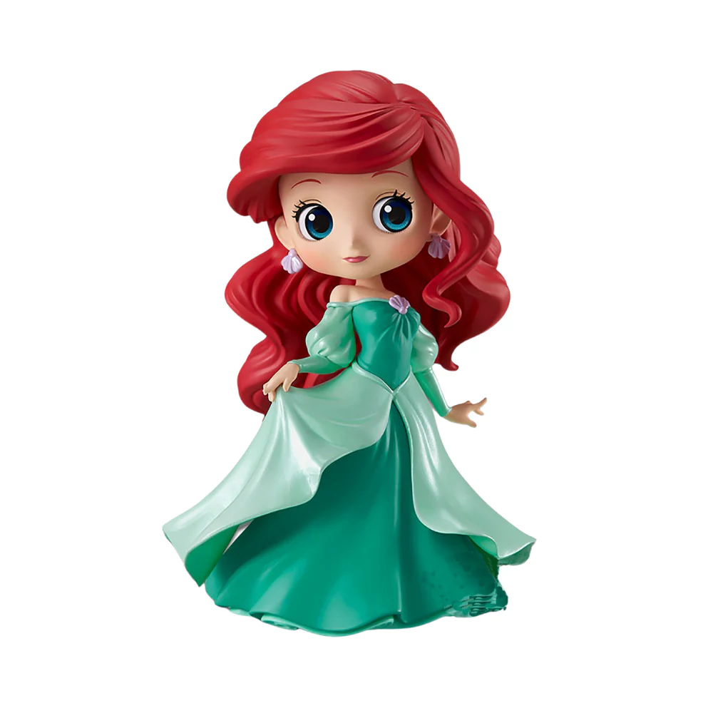 Disney Ariel Princess Dress Glitter Version Q Posket Figure by Banpresto
