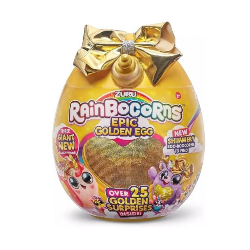 Rainbocorns Epic Giant Golden Egg With 25 Golden Surprises Series 3 Blind Box by Zuru