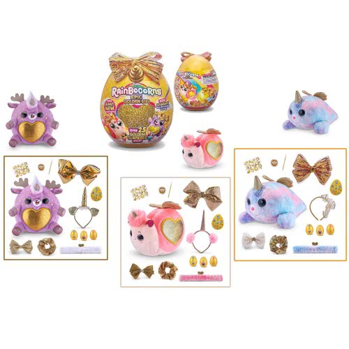 Rainbocorns Epic Giant Golden Egg With 25 Golden Surprises Series 3 Blind Box by Zuru - Image 2