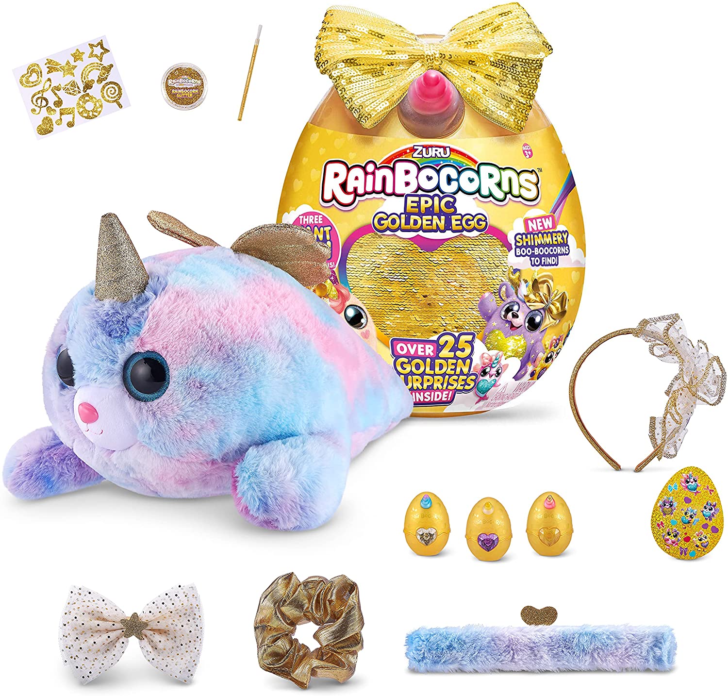 Rainbocorns Epic Giant Golden Egg With 25 Golden Surprises Series 3 Blind Box by Zuru - Image 5