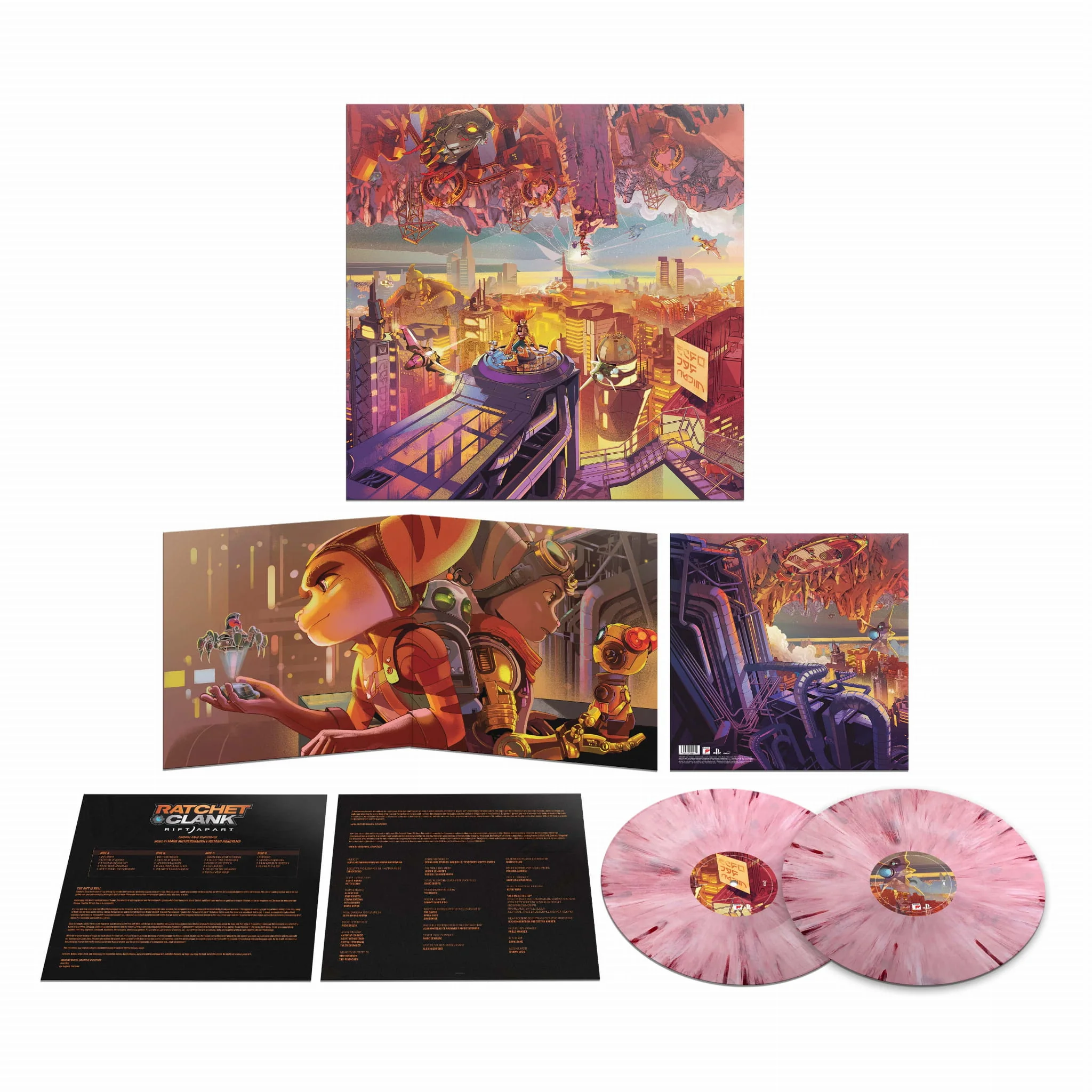 RATCHET & CLANK: RIFT APART (2LP/PINK & RED SPLATTER VINYL) LP Record - Image 2