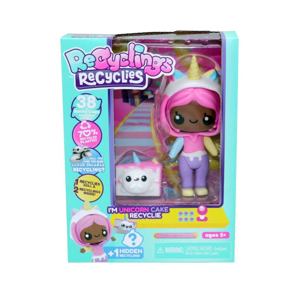 Recyclings Recyclies & Friends Pack Unicorn Cake Recyclie Doll Playset
