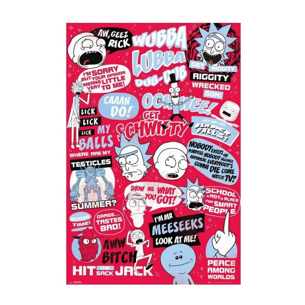 Rick and Morty Red 61X91 cm Poster by Gb Eye