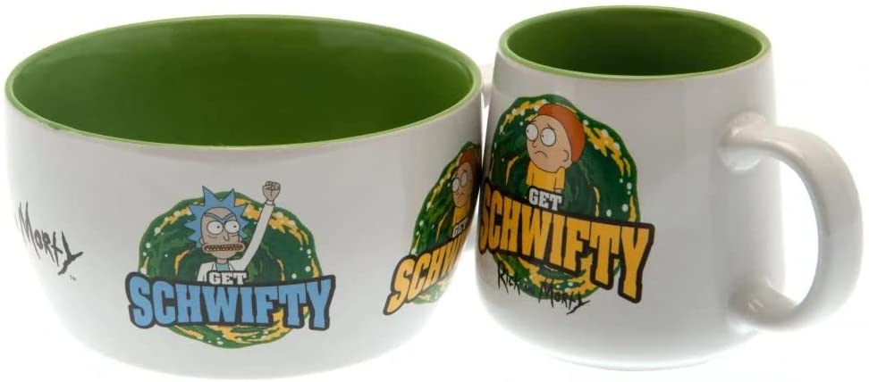 Rick And Morty Get Schwifty Reverse Breakfast Set