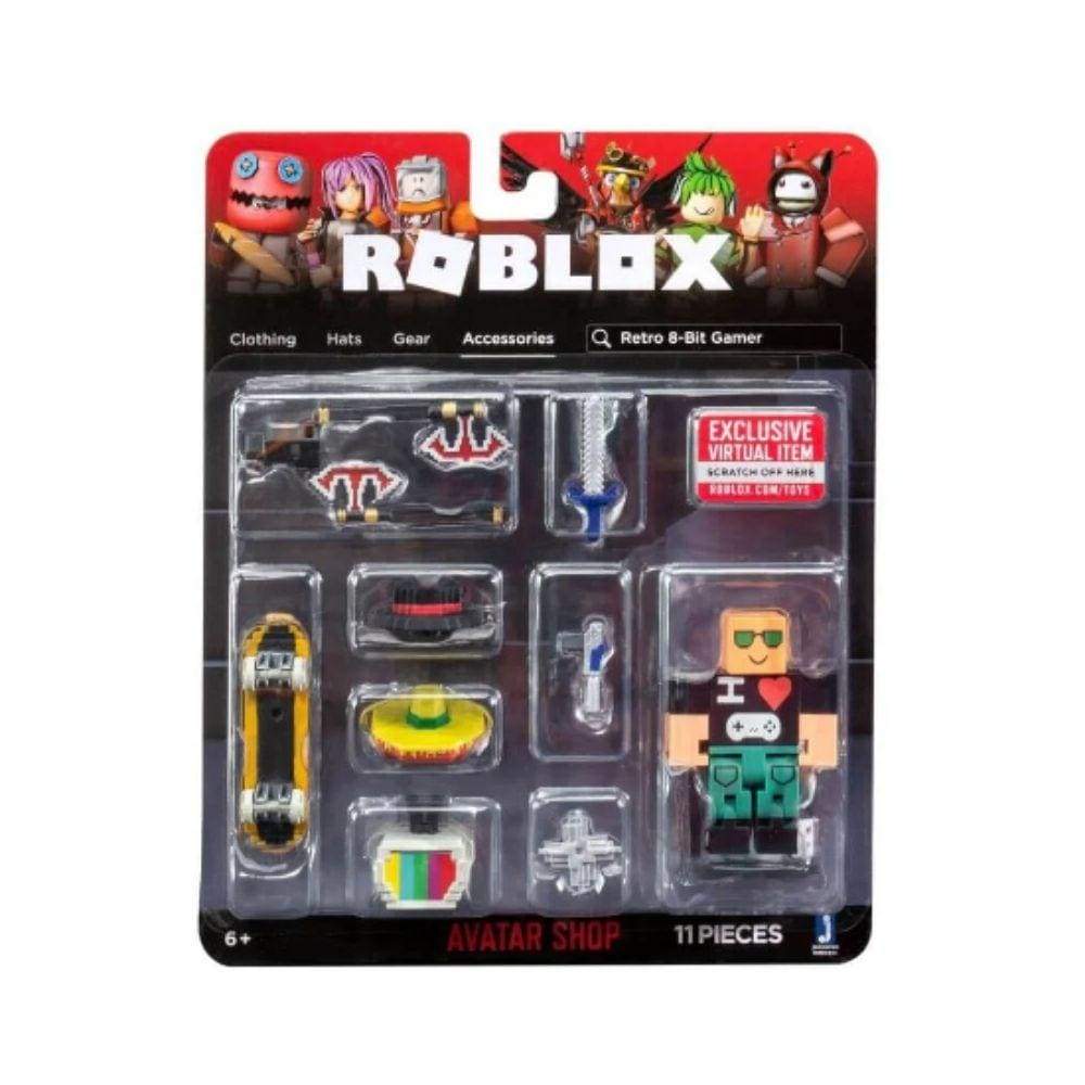 Roblox Avatar Shop Retro 8-Bit Gamer Action Figure