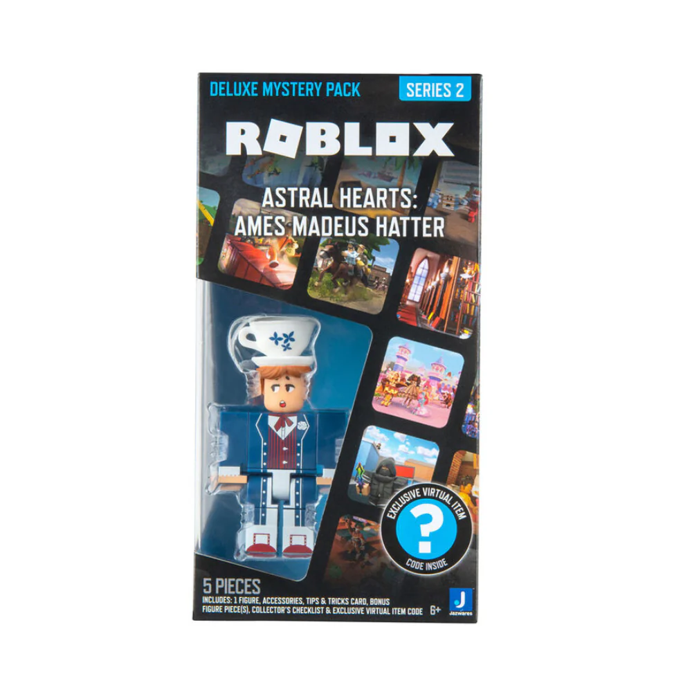 Roblox Series 2 Astral Hearts Ames Madeus Hatter 3-Inch Deluxe Mystery Pack