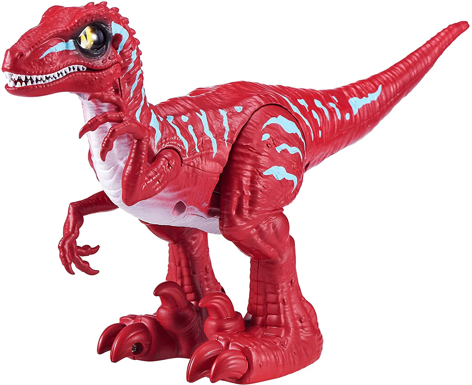 Robo Alive Rampaging Raptor Dinosaur Toy (Red) by ZURU (25289A)