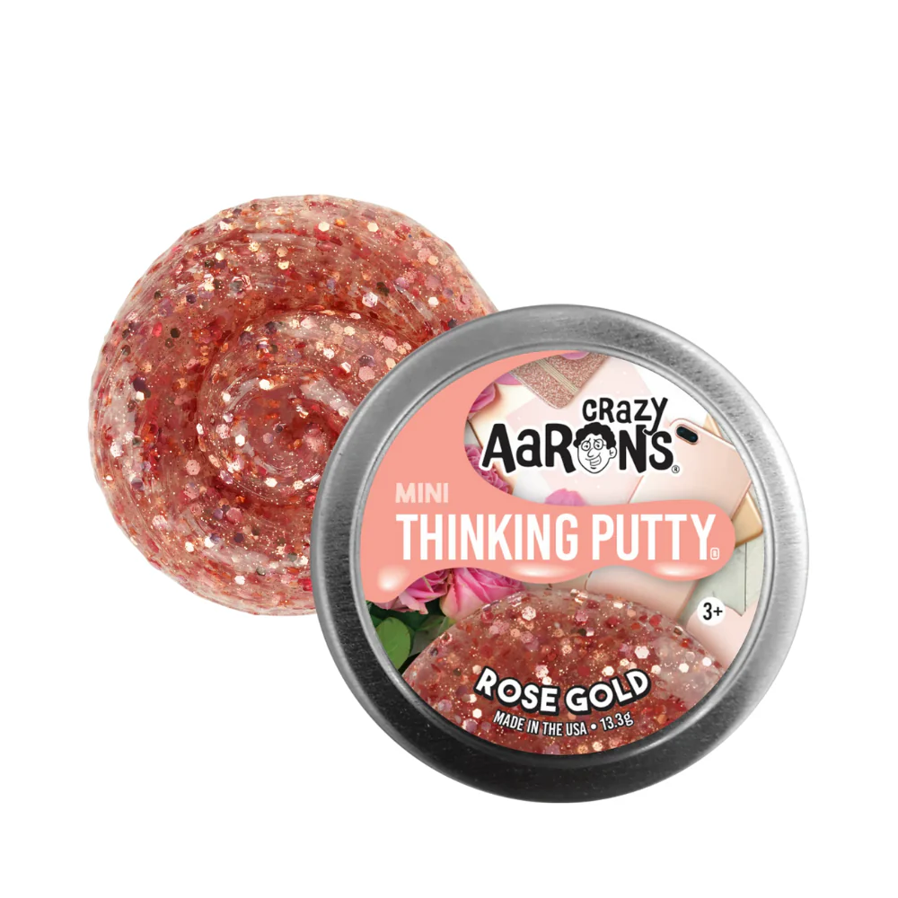 Crazy Aaron's Mini Rose Gold Thinking Putty