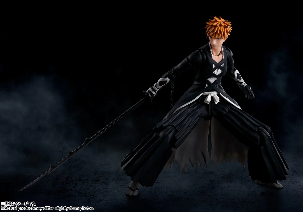 Bleach Ichigo Kurosaki "Bankai Tensa Zangetsu" 1/12 Scale S.H. Figuarts Action Figure by Bandai Tamashii - Image 3