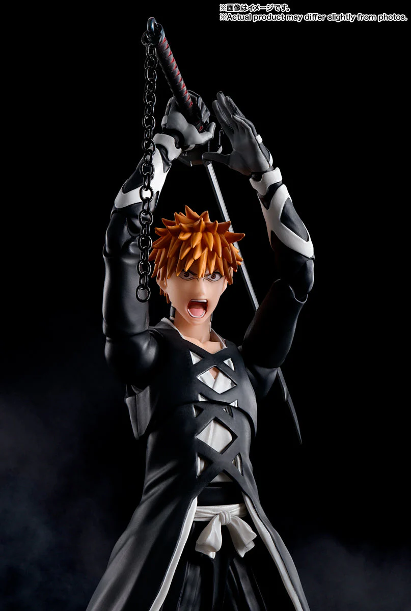 Bleach Ichigo Kurosaki "Bankai Tensa Zangetsu" 1/12 Scale S.H. Figuarts Action Figure by Bandai Tamashii - Image 4