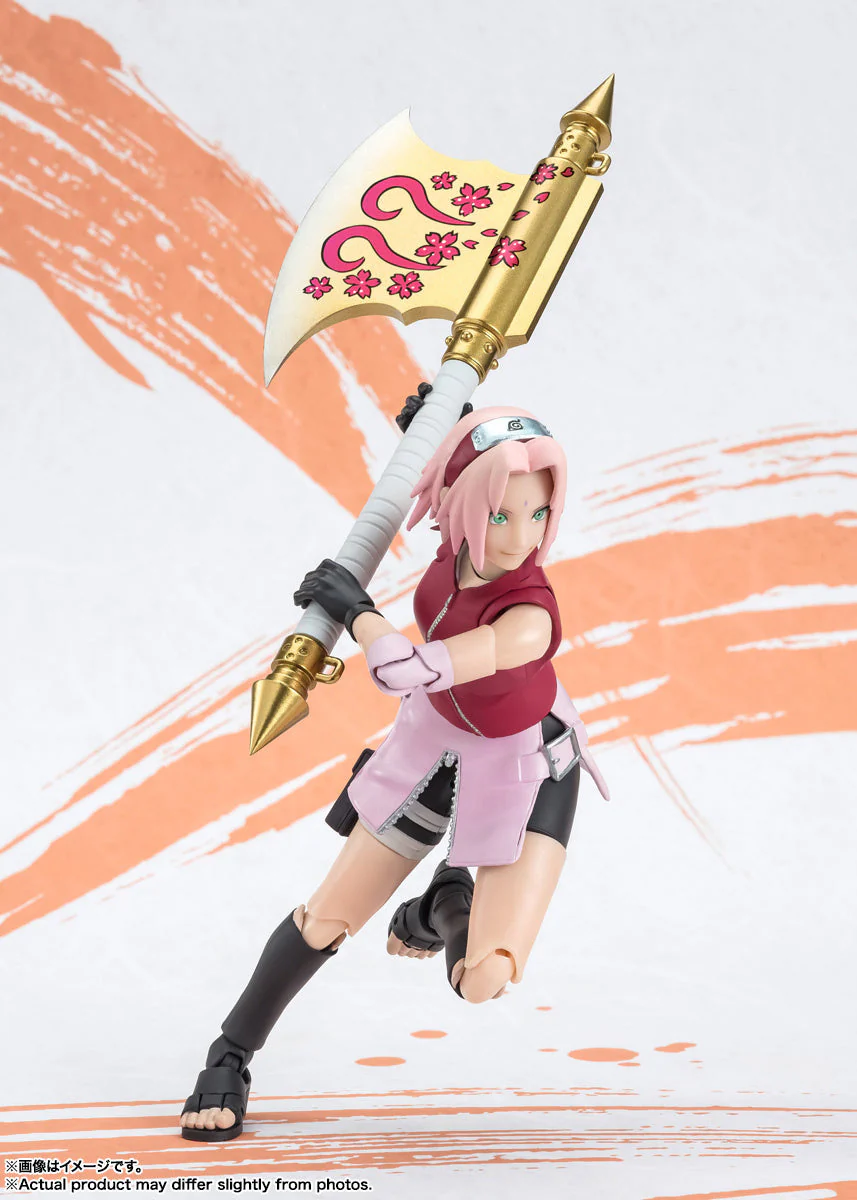 Naruto : Sakura Haruno Narutop99 Edition S.H.Figuarts Action Figure By Bandai Tamashii - Image 2