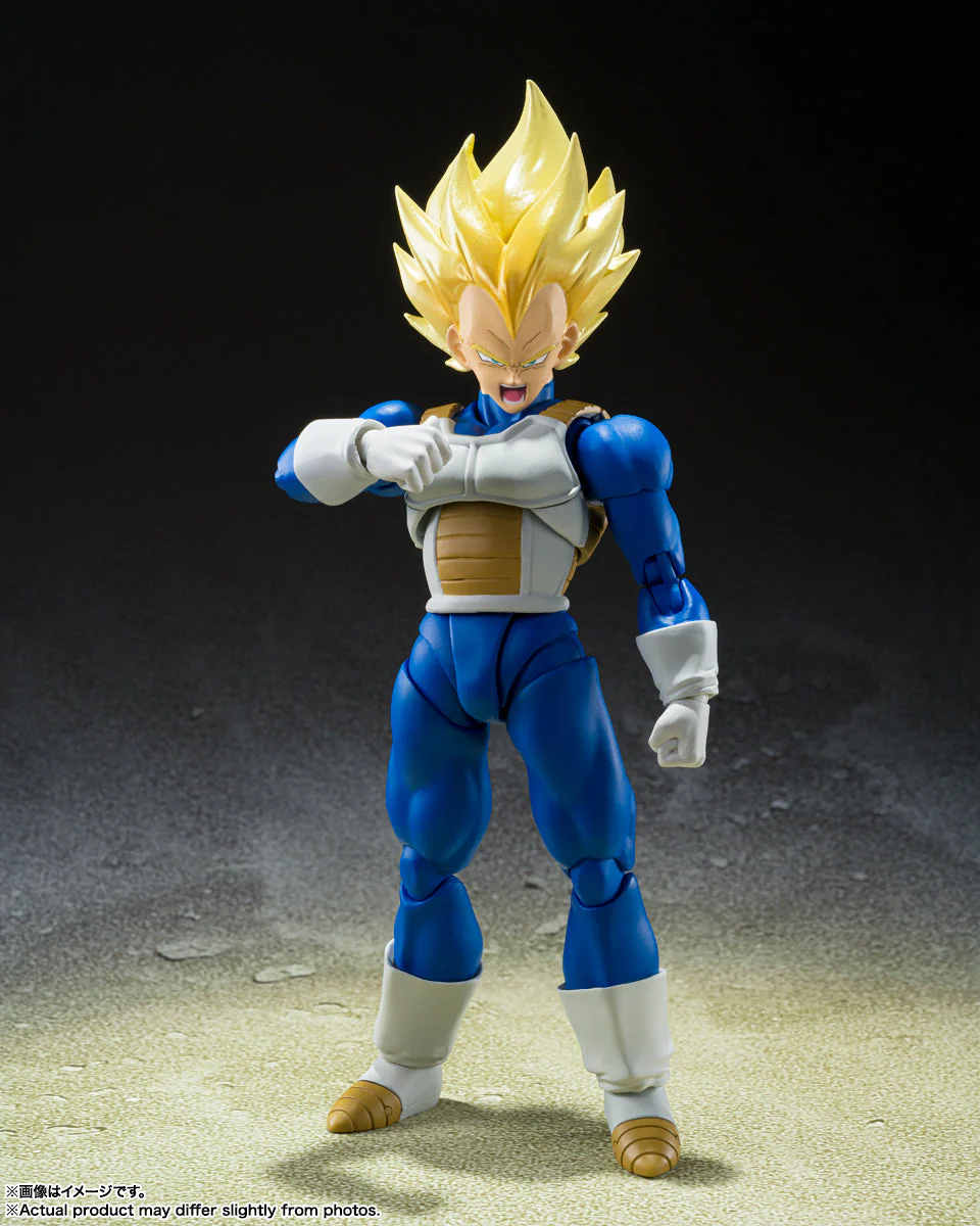 Dragon Ball Z Super Saiyan Vegeta Awakened Super Saiyan Blood S.H.Figuarts Action Figure by Bandai Tamashii - Image 2
