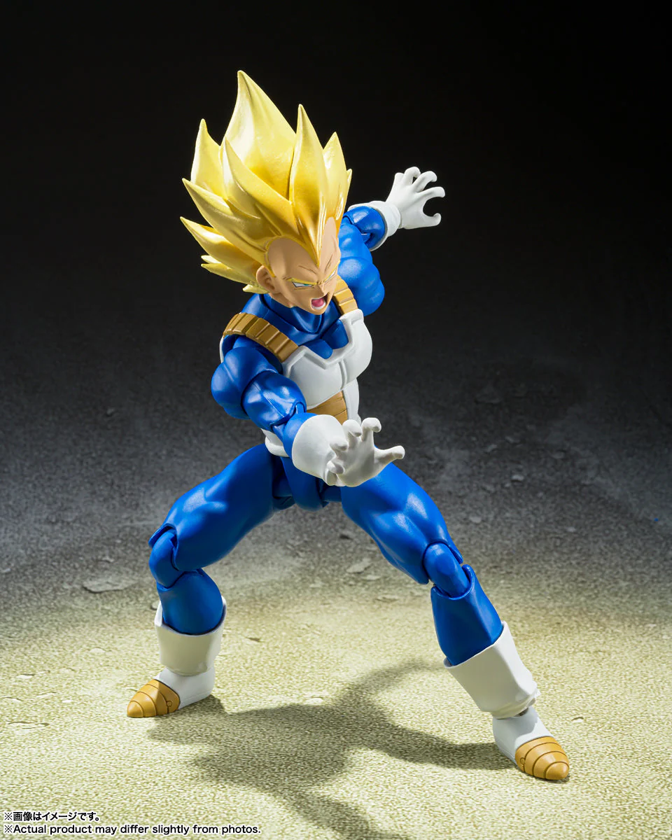 Dragon Ball Z Super Saiyan Vegeta Awakened Super Saiyan Blood S.H.Figuarts Action Figure by Bandai Tamashii - Image 4