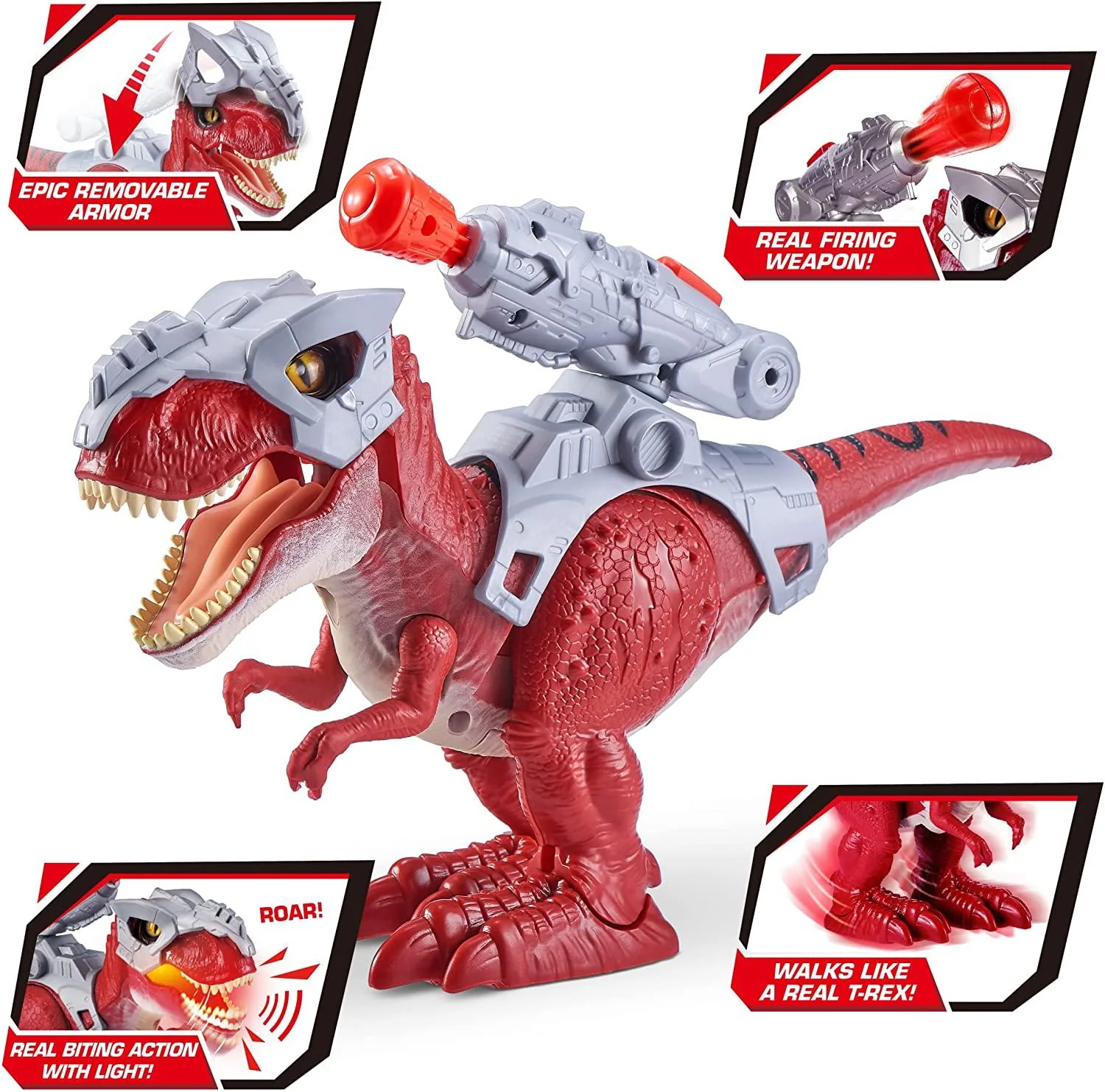 Robo Alive Dino Wars Series 1 T-Rex by Zuru - Image 4