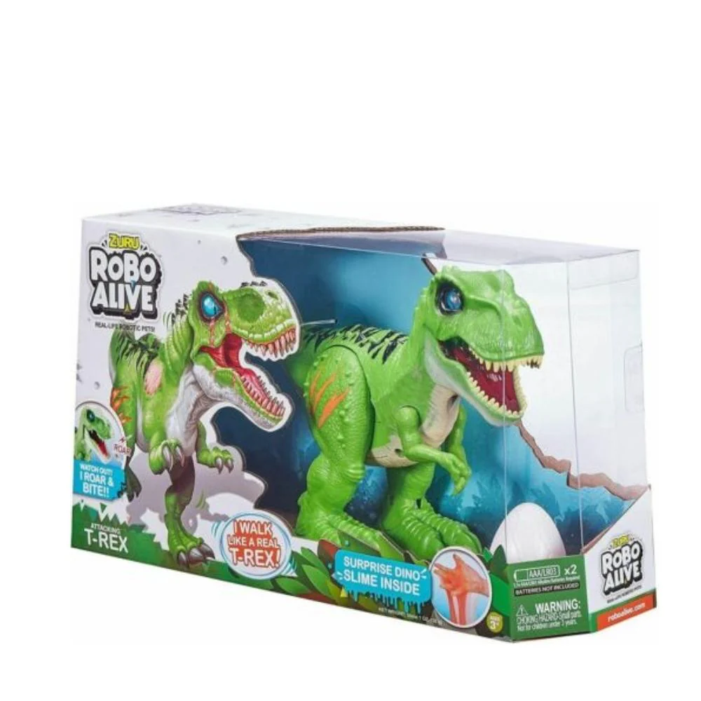 Robo Alive Dinosaur Attacking T-Rex Series 2 -  Surprise Dino Slime by Zuru
