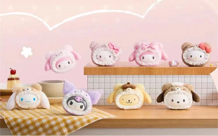 Sanrio Characters Fluffy Teddy Bear Series Plush Pendant Blind Box by Top Toy (1pc Random) - Image 3