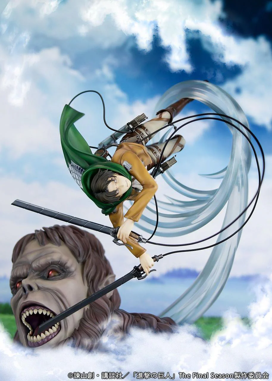 Attack On Titan Levi Vs Beast Titan Ver. Statuette Scale Figure By Good Smile Company - Image 5
