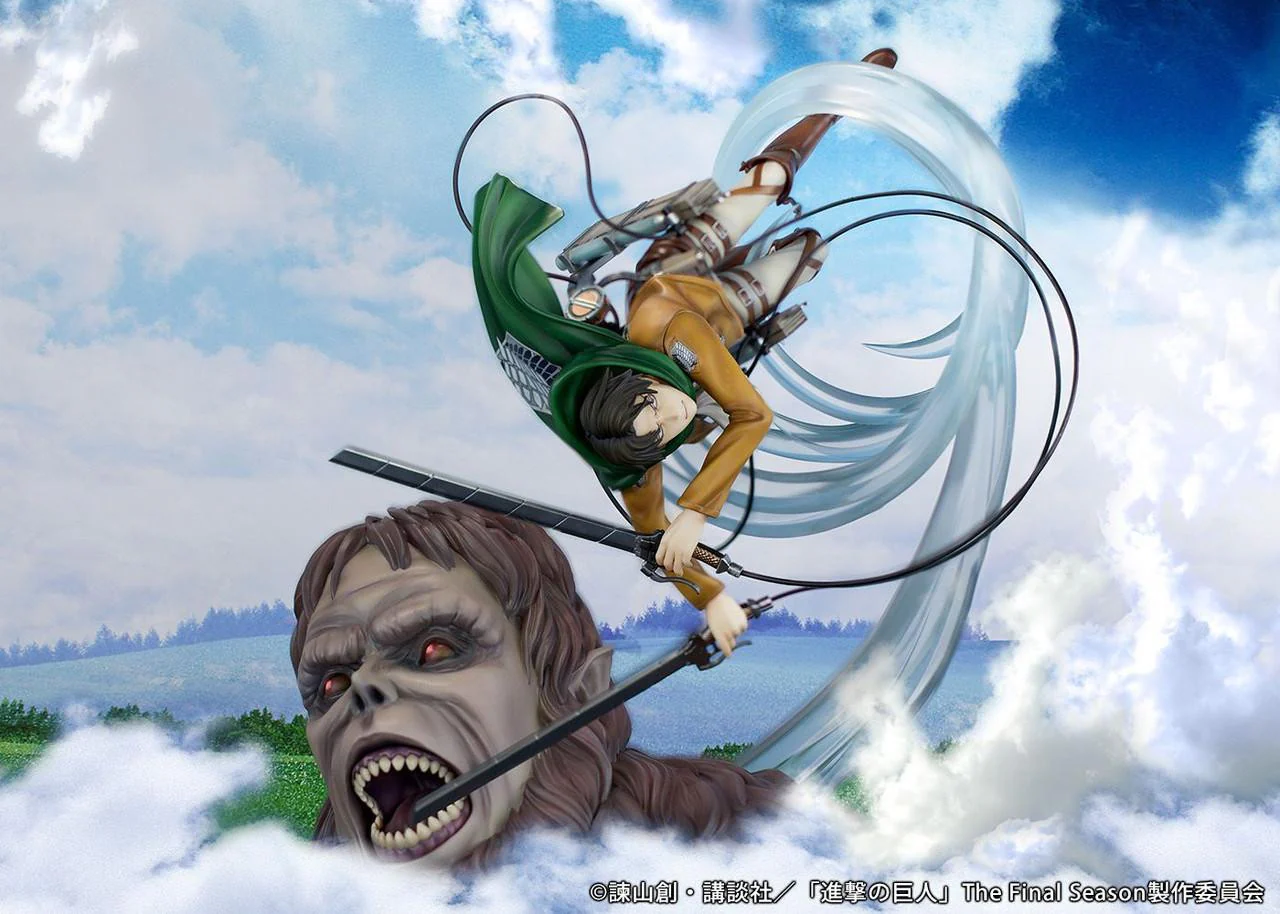 Attack On Titan Levi Vs Beast Titan Ver. Statuette Scale Figure By Good Smile Company - Image 6