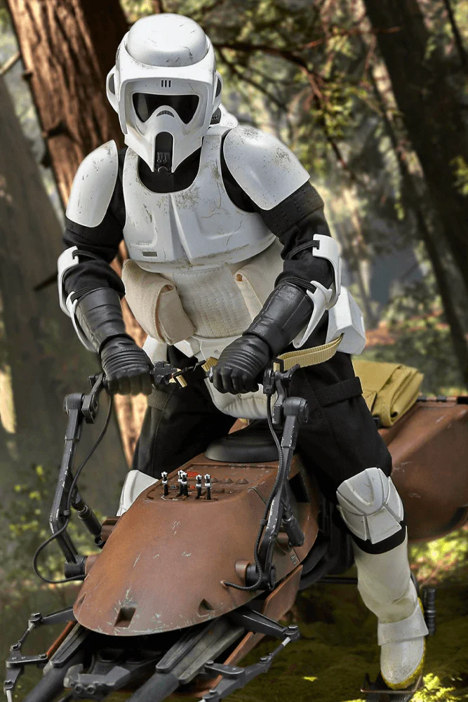 Star Wars Return Of The Jedi - Scout Trooper & Speeder Bike 1/6 Scale Figure Set By Hot Toys - Image 2