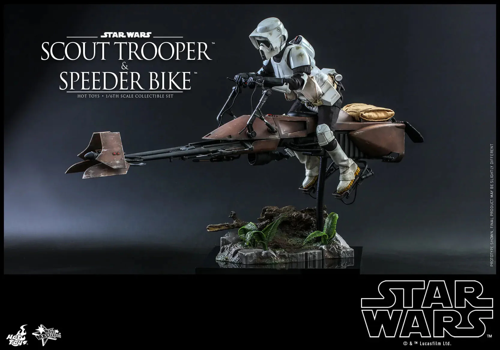 Star Wars Return Of The Jedi - Scout Trooper & Speeder Bike 1/6 Scale Figure Set By Hot Toys - Image 4