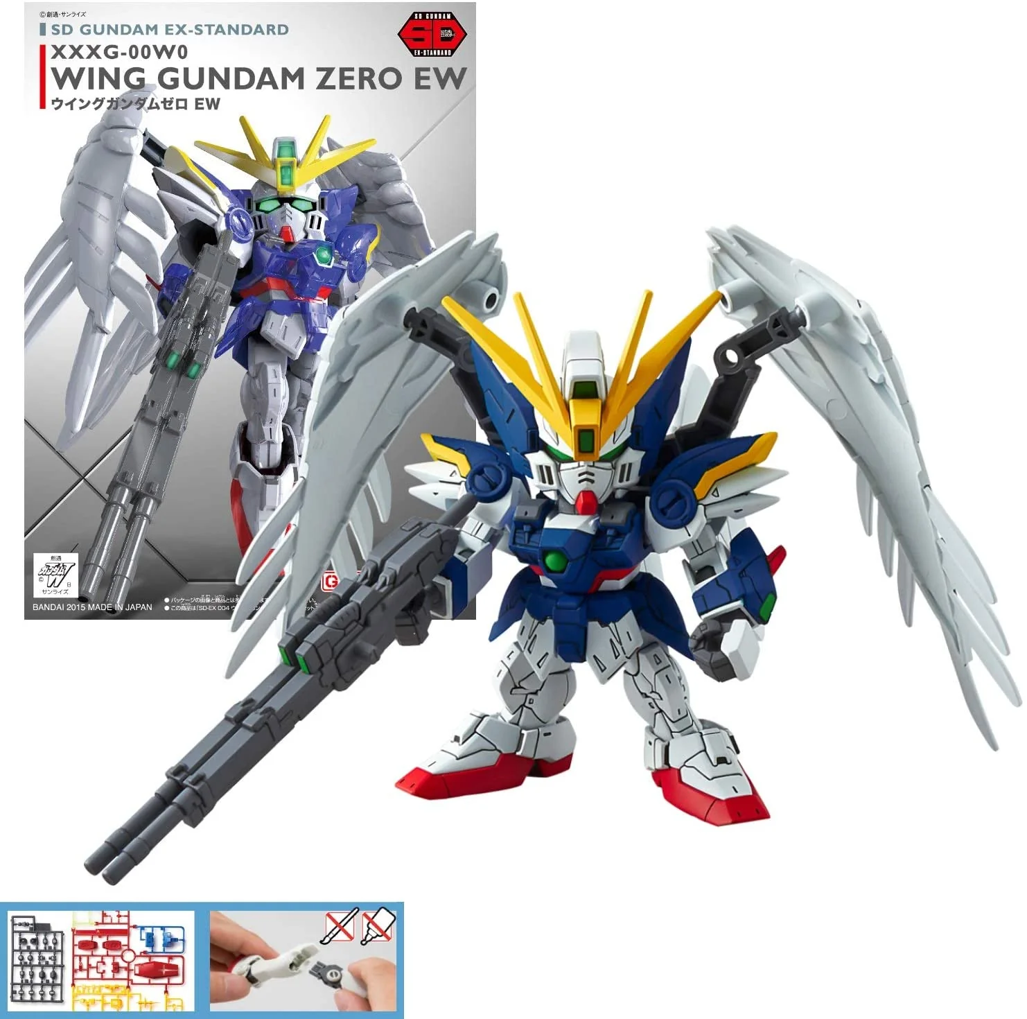 SD Gundam EX-Standard Wing Gundam Zero EW Plastic Model