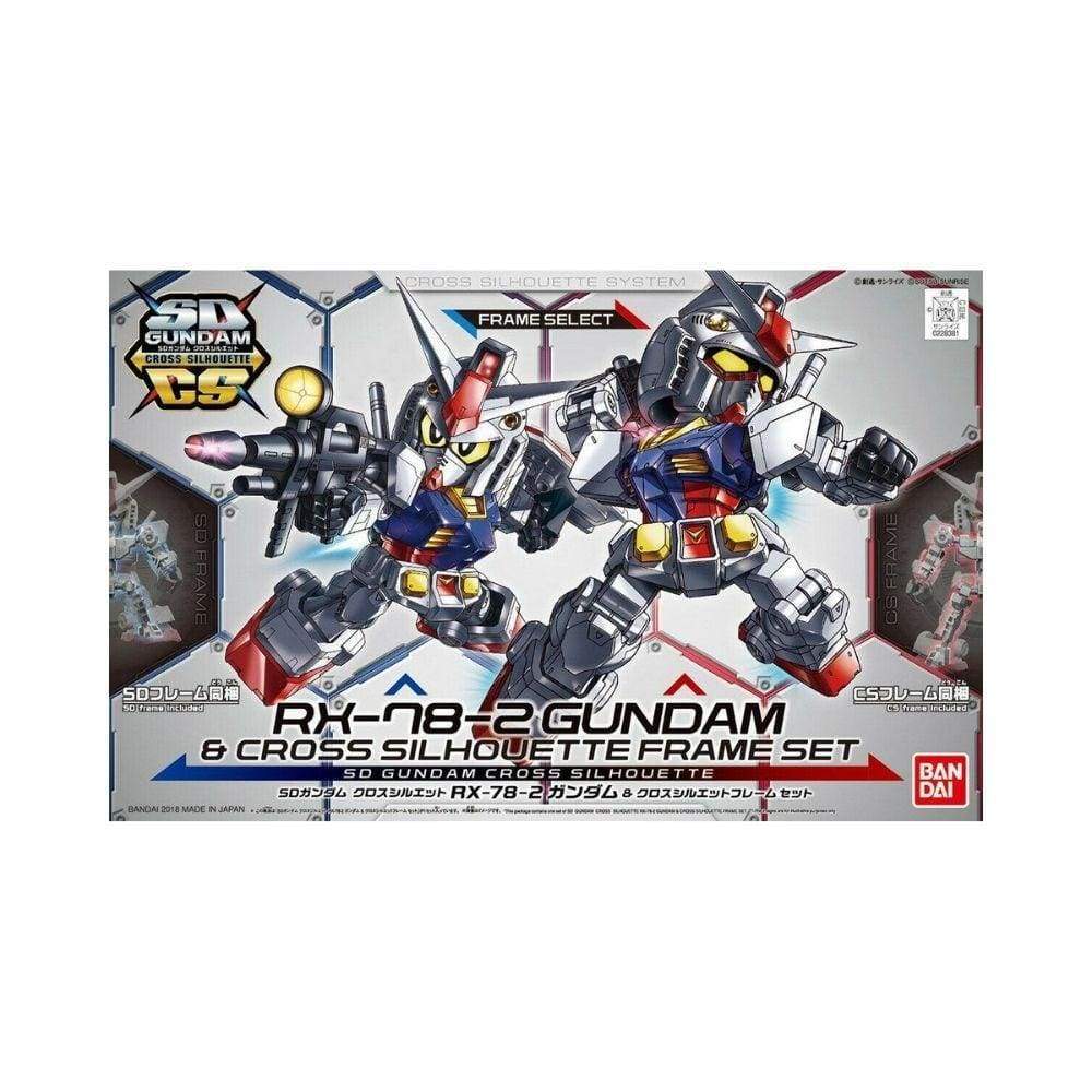 SDCS RX-78-2 Gundam & Cross Silhouette Frame White Set - Image 2