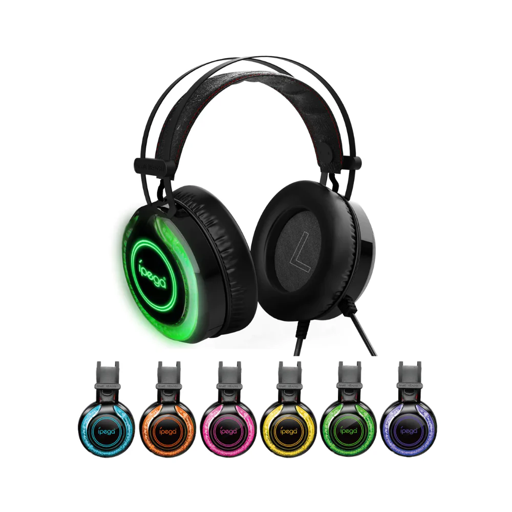 Seven Color Water Cooled Wired Gaming Headset by iPega