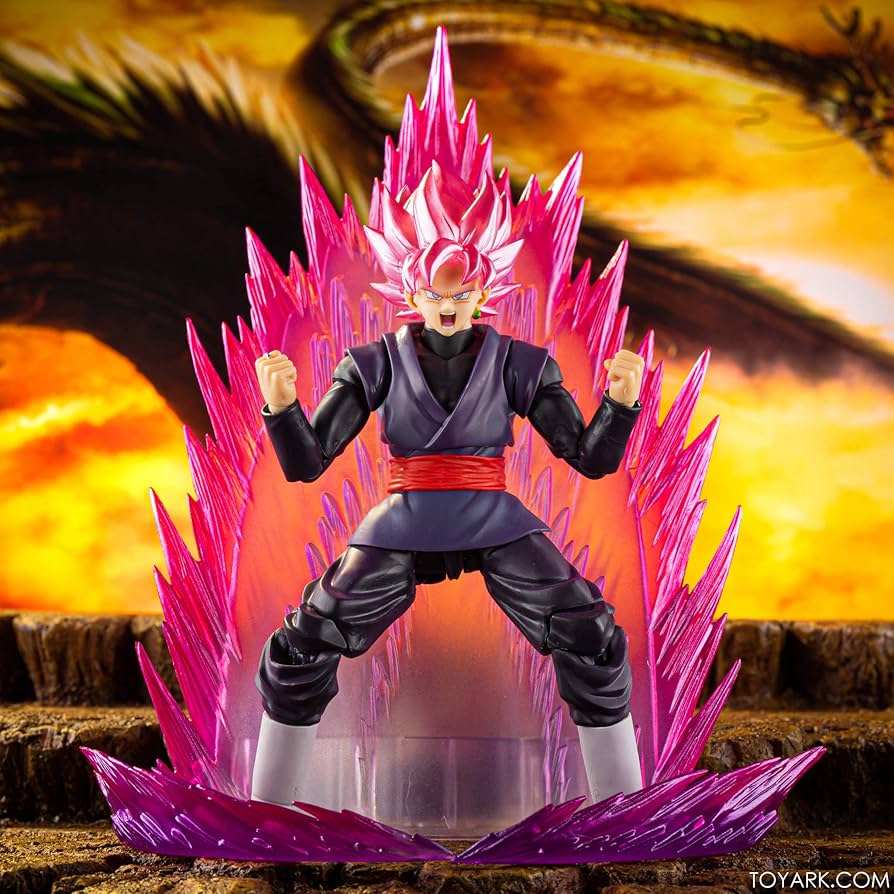 Dragon Ball Gokou Black -Super Saiyan Rose-SH Figuarts Action Figure By Bandai Tamashii - Image 2