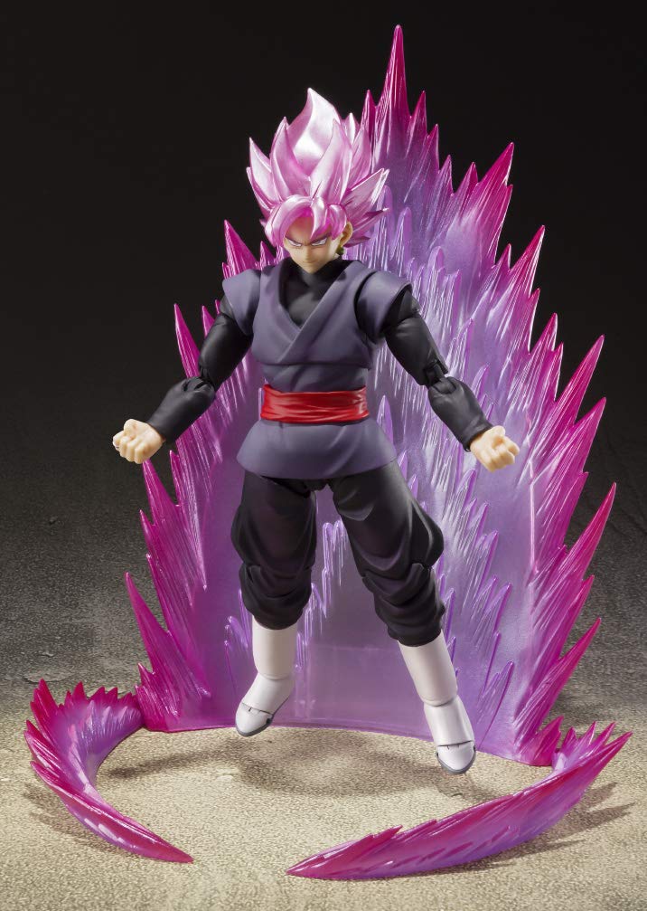 Dragon Ball Gokou Black -Super Saiyan Rose-SH Figuarts Action Figure By Bandai Tamashii - Image 3