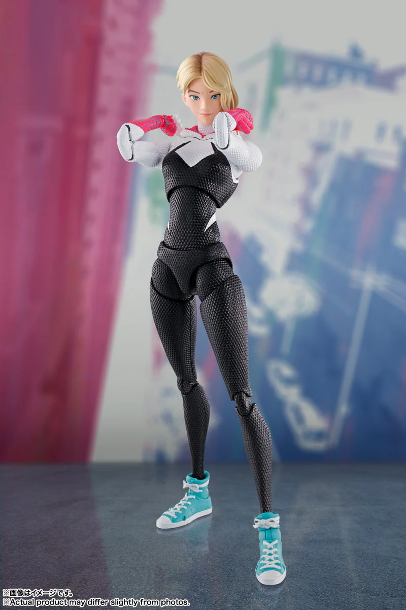 Spider-Gwen (Spider-Man: Atsv) Sh.Figuarts Action Figure by Bandai Tamashii - Image 4