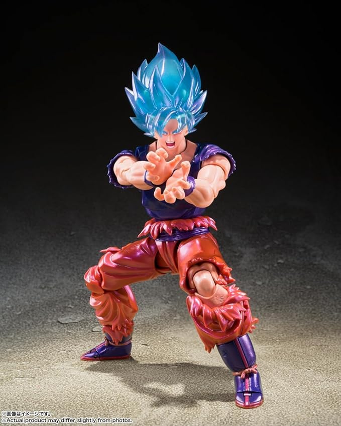 Dragon Ball Super Saiyan God Super Son Goku Kaio Ken SH Figuarts Action Figure By Bandai Tamashii - Image 2