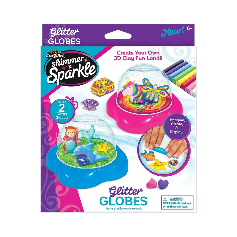 Shimmer and Sparkle Glitter Globes Play Kit