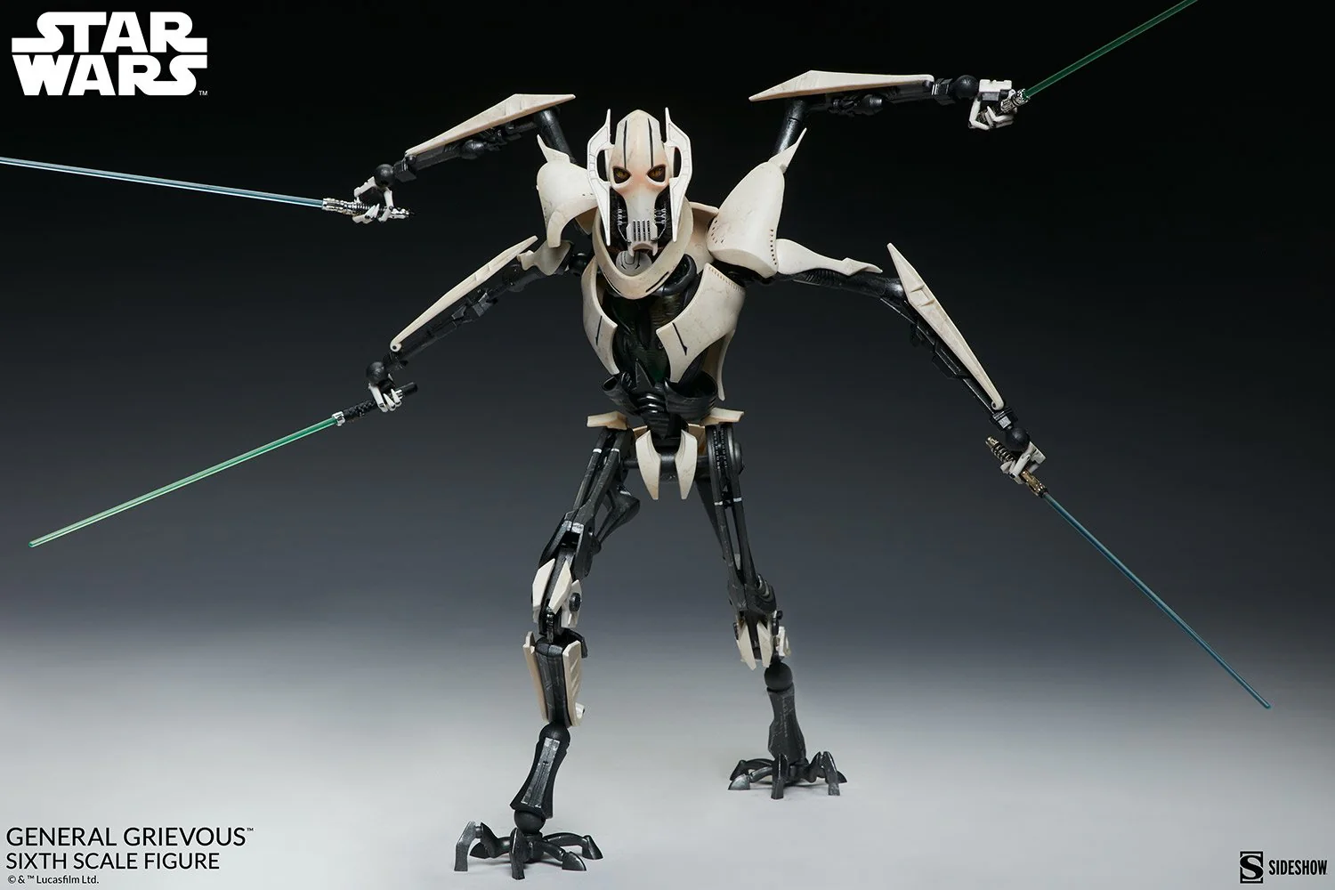 Star Wars General Grievous 1/6 Action Figure by Sideshow Collectibles - Image 3
