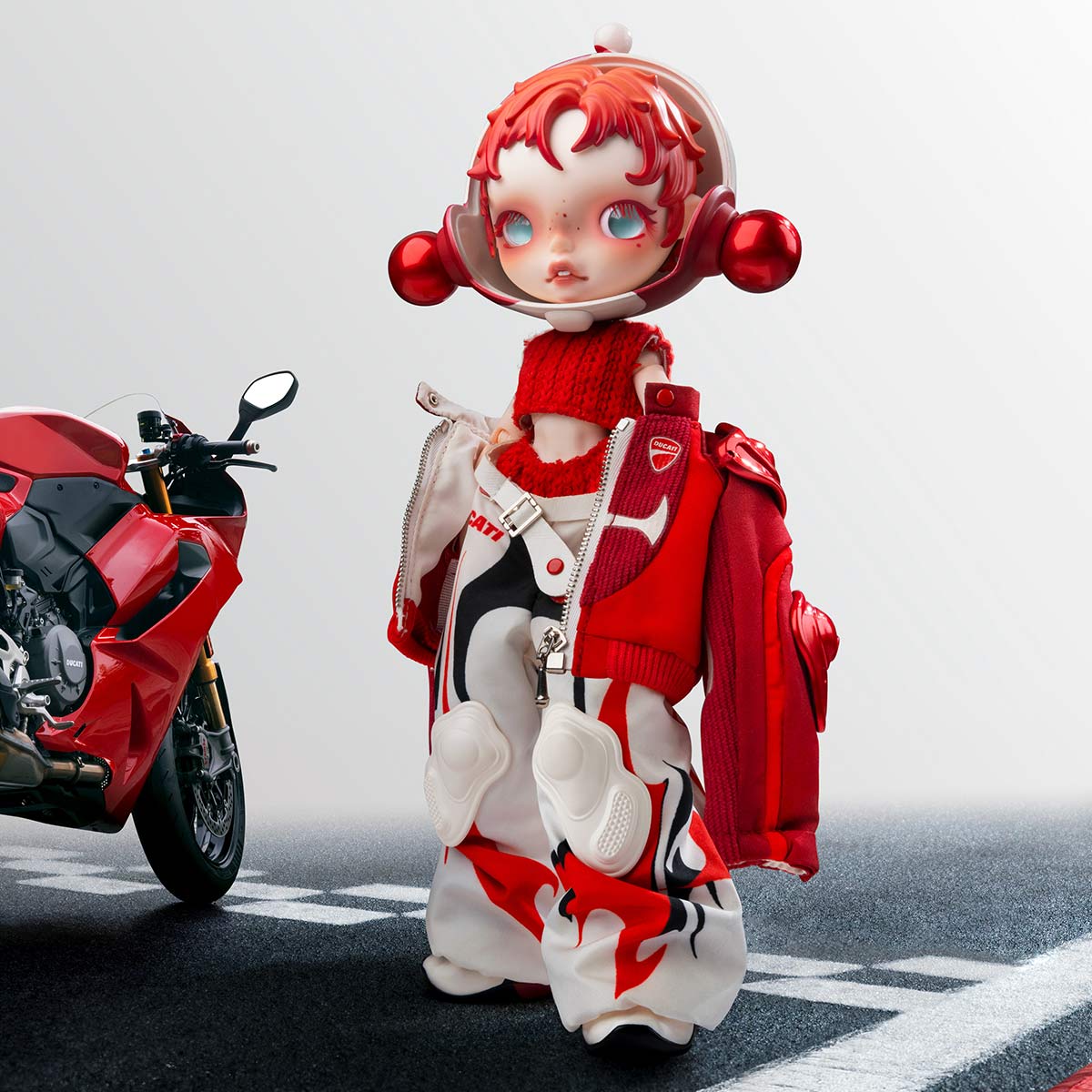 Skullpanda × Ducati 1/6 Action Figure By Pop Mart - Image 2