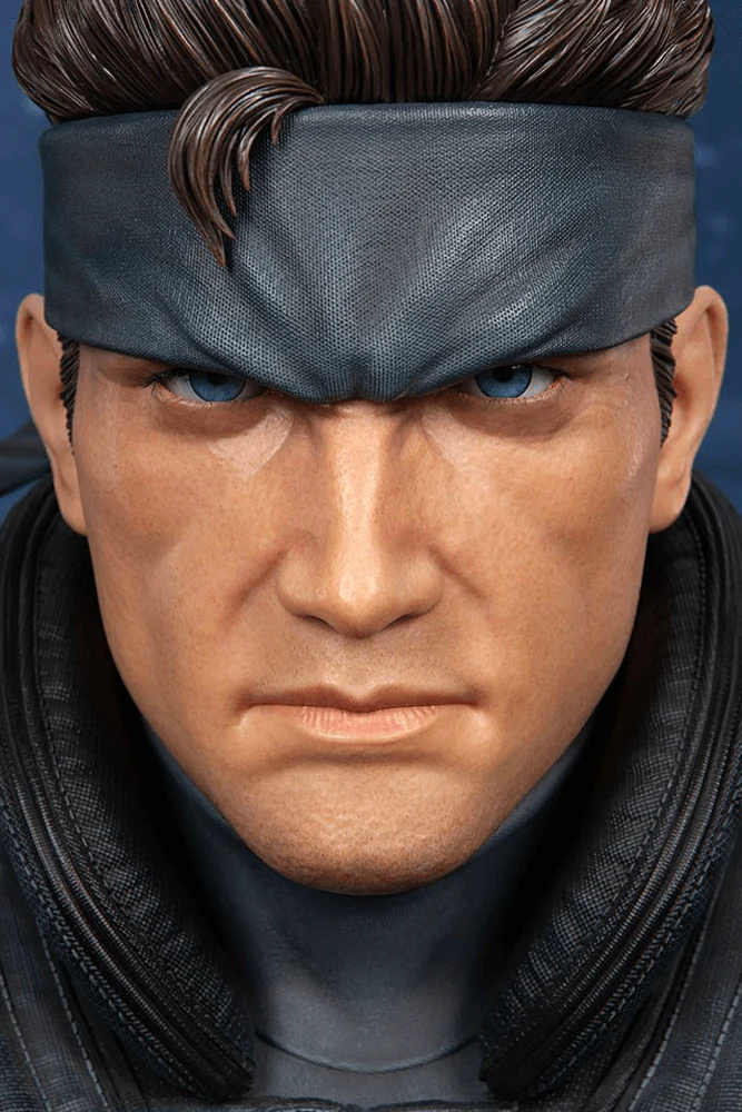 SOLID SNAKE LIFE BUST STANDARD / POLYSTONE STATUE By First 4 Figures - Image 2