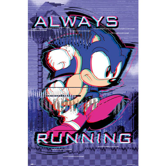 Sonic Always Running Maxi 61X91 cm Poster by Grupo Erik