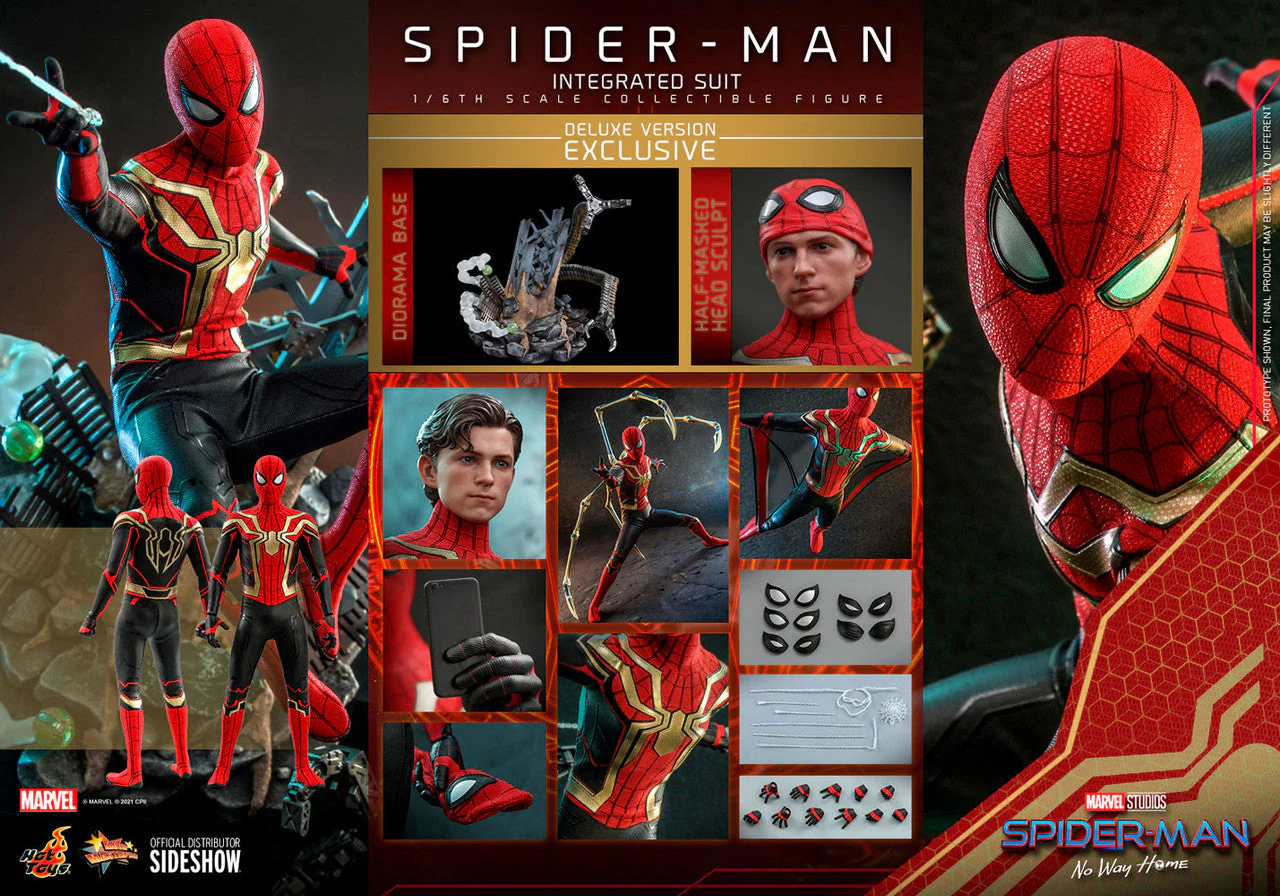 SPIDER MAN INTEGRATED SUIT DELUXE 1:6 Scale By Hot Toys - Image 10
