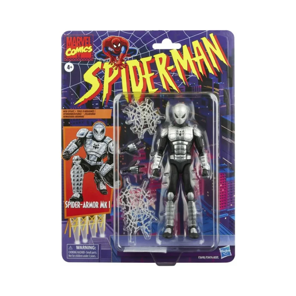Spider-Man Legends Classic Arch 5 Armored Spider-Man Armor MK 1 Action Figure by Hasbro